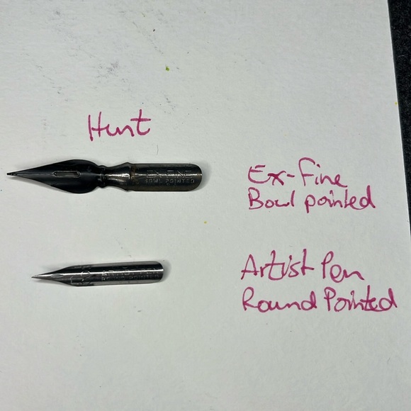 Hunt fountain pen tips - Picture 1 of 2